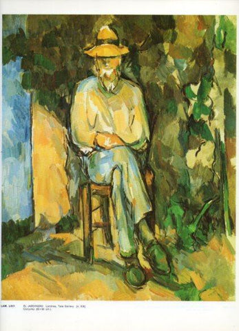 LAMINA V43319: El jardinero por Cezanne