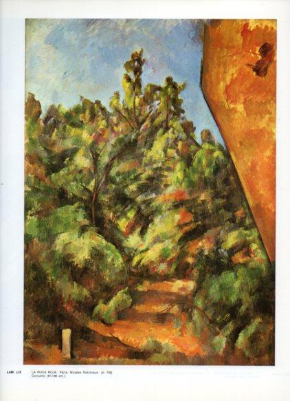 LAMINA V43317: La roca roja por Cezanne