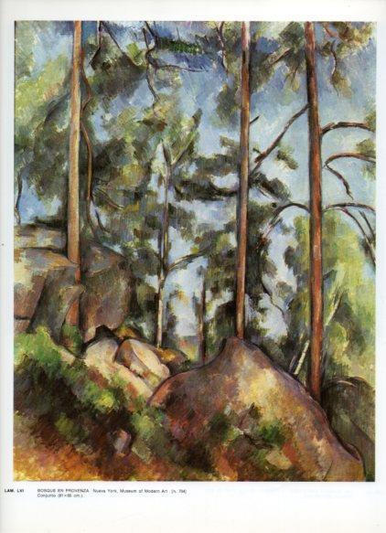 LAMINA V43315: Bosque en Provenza por Cezanne