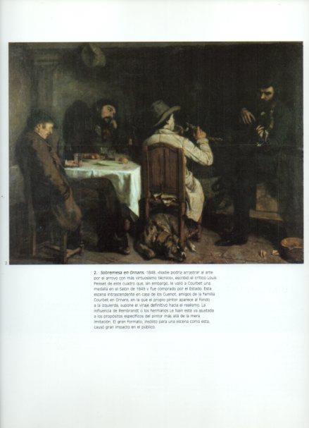 LAMINA V43322: Sobremesa en Ornans por Courbet