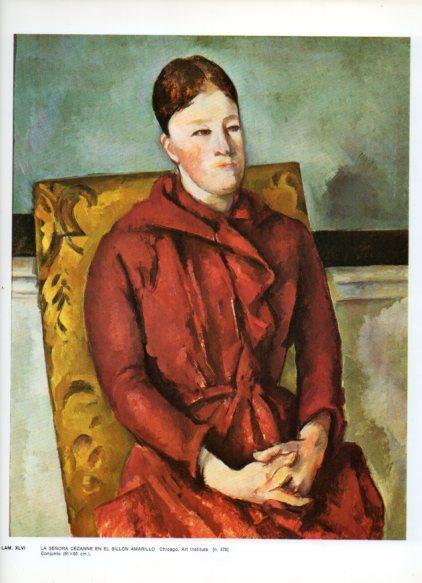LAMINA V43310: La señora Cezanne en el sillon amarillo por Cezanne