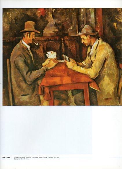 LAMINA V43305: Jugadores de cartas por Cezanne