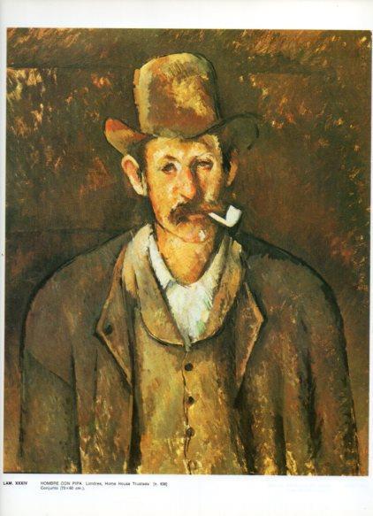 LAMINA V43304: Hombre con pipa por Cezanne