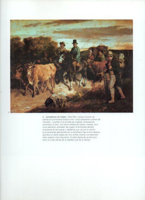LAMINA V43323: Campesinos de Flagey por Courbet