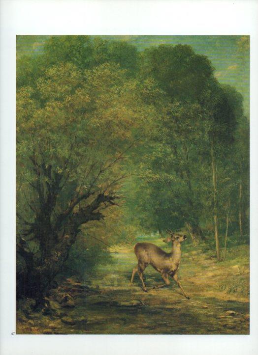 LAMINA V43345: Gamo avistado por los ojeadores por Courbet