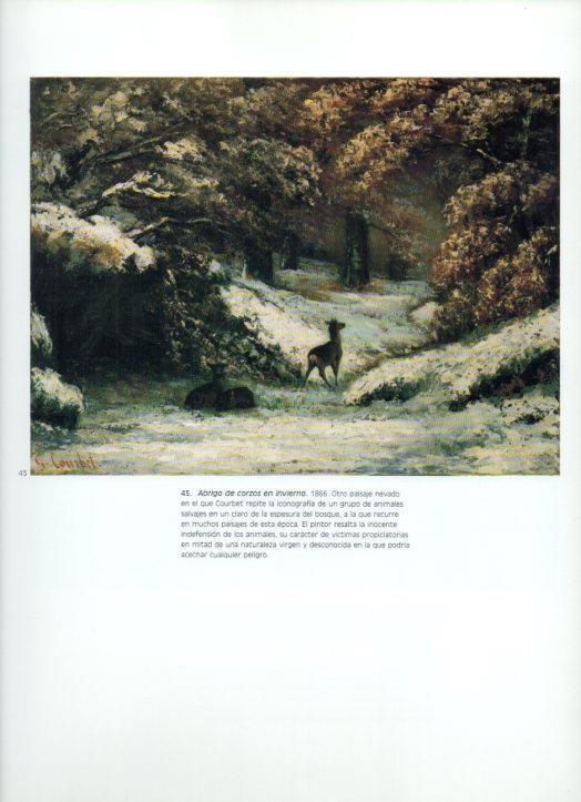 LAMINA V43344: Abrigo de corzos en invierno por Courbet