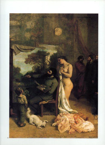 LAMINA V43342: El estudio por Courbet