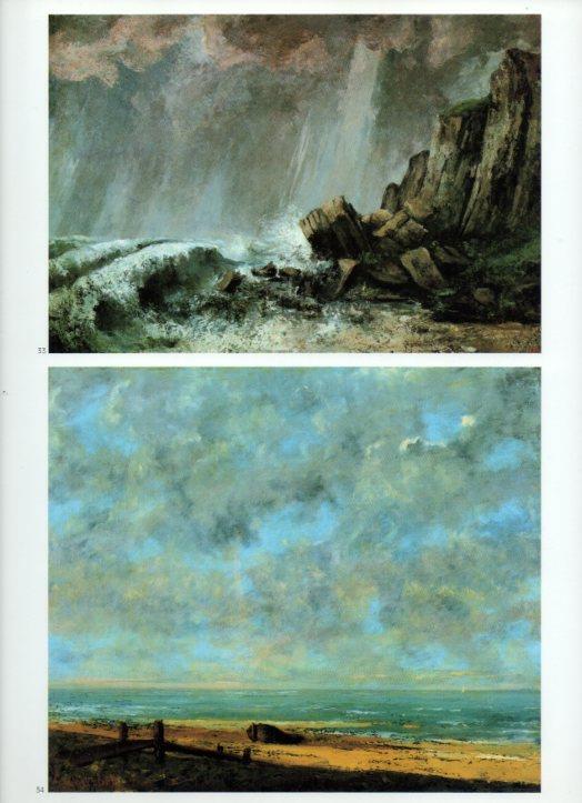 LAMINA V43338: Tormenta en Etretat y Marina por Courbet