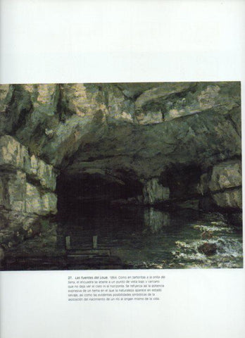 LAMINA V43335: Las fuentes del Loue por Courbet