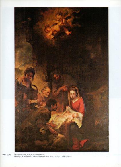LAMINA V43273: Adoracion de los pastores por Murillo