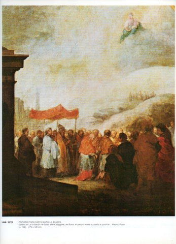 LAMINA V43269: El patricio revela su sueño al pontifice por Murillo