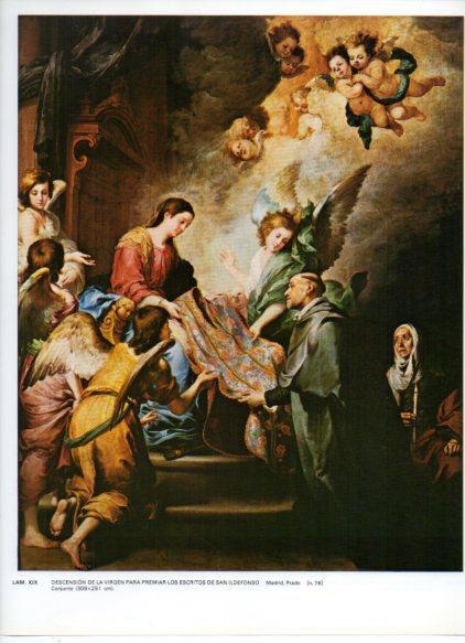 LAMINA V43265: Descension de la Virgen por Murillo