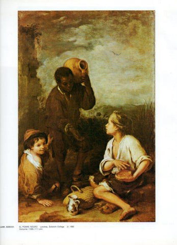 LAMINA V43274: El pobre negro por Murillo