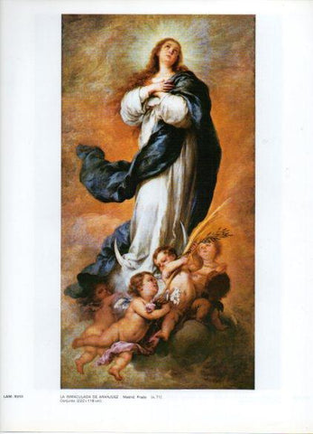 LAMINA V43264: La Inmaculada de Aranjuez por Murillo