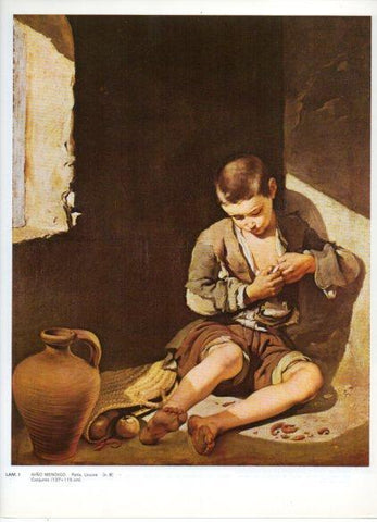 LAMINA V43256: Niño mendigo por Murillo