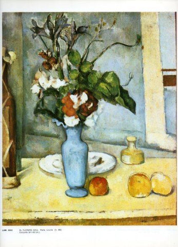 LAMINA V43299: El florero azul por Cezanne