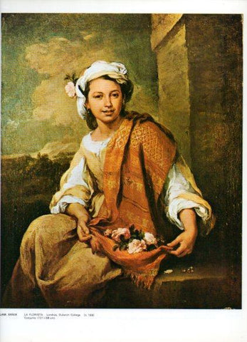 LAMINA V43275: La florista por Murillo