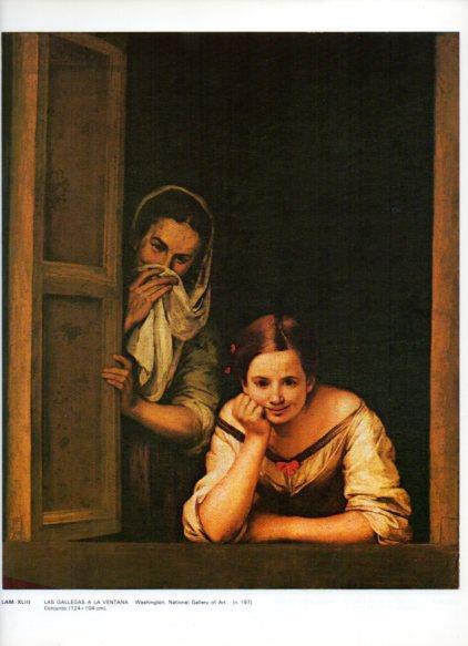 LAMINA V43277: Las gallegas a la ventana por Murillo