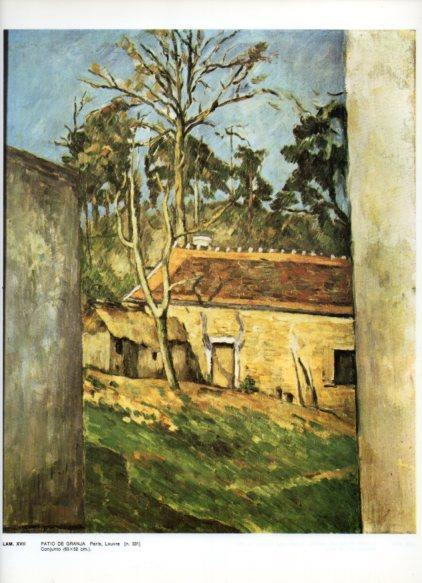 LAMINA V43296: Patio de granja por Cezanne