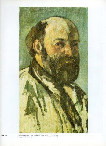 LAMINA V43295: Autorretrato a los cuarenta años por Cezanne