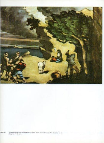 LAMINA V43291: La fabula de los ladrones y el asno por Cezanne