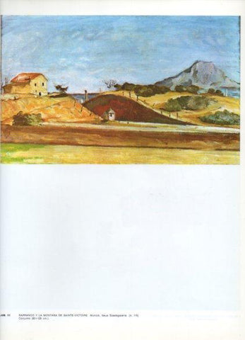 LAMINA V43289: Barranco y la montaña de Sainte Victoire por Cezanne