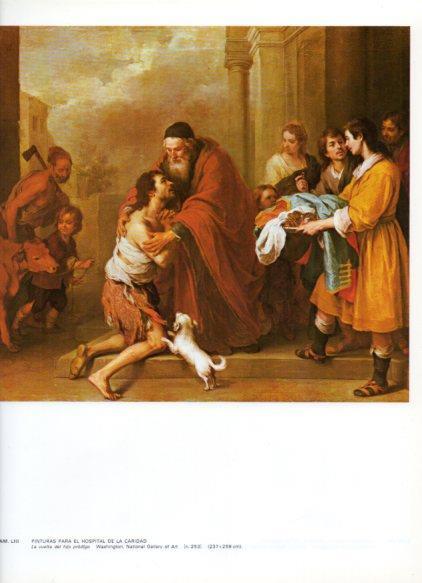 LAMINA V43282: La vuelta del hijo prodigo por Murillo