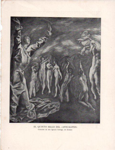 LAMINA V43155: El Greco. El quinto sello del Apocalipsis