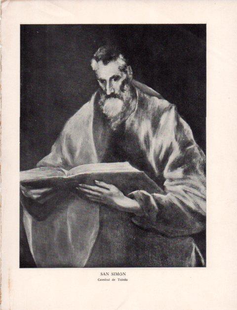 LAMINA V43154: El Greco. San Simon