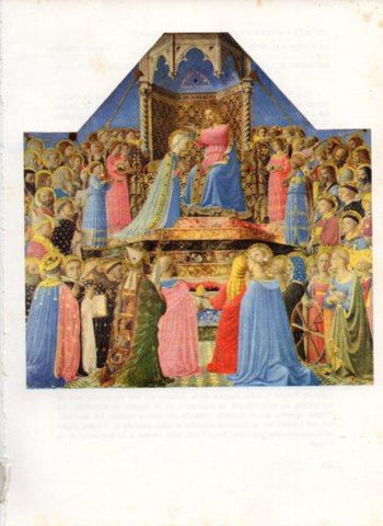 LAMINA V43024: La coronacion de la Virgen por Fra Angelico