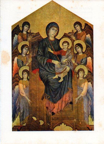 LAMINA V43015: La Virgen de los Angeles por Cimabue