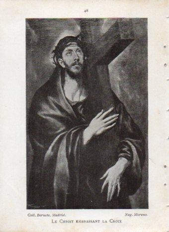 LAMINA V43013: Le Christ embrassant la Croix per Le Greco