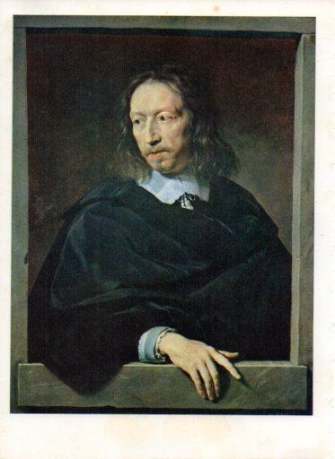 LAMINA V43056: Retrato de hombre por P. de Champaigne