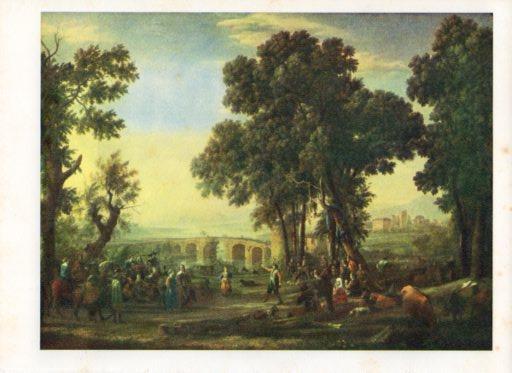 LAMINA V43058: Fiesta aldenana por Claude Lorrain