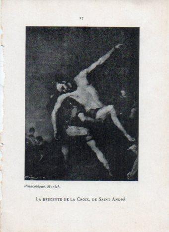 LAMINA V42978: La descente de la croix de Saint Andre par Ribera