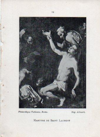 LAMINA V42974: Martyre de Saint Laurent par Ribera