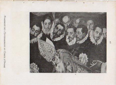 LAMINA V43011: Fragment de l'Enterrement du Comte d'Orgaz par Le Greco