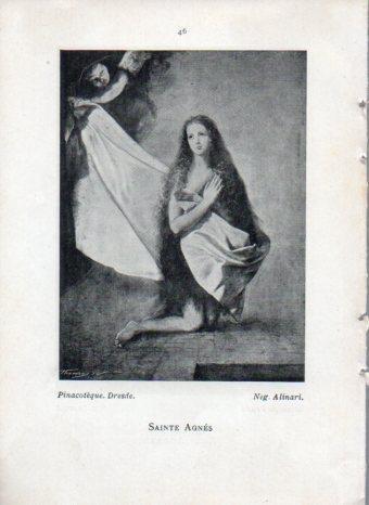 LAMINA V42987: Sainte Agnes par Ribera