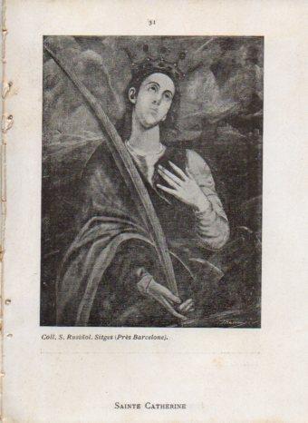 LAMINA V43005: Sainte Catherine par Le Greco