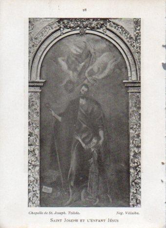 LAMINA V43003: Saint Joseph et l'Enfant Jesus par Le Greco