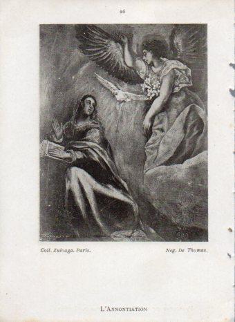 LAMINA V43002: L'Annontiation par Le Greco