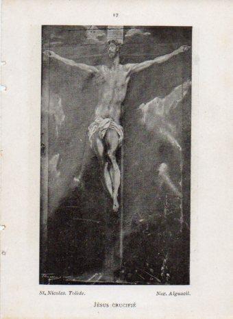 LAMINA V42998: Jesus cricifie par Le Greco