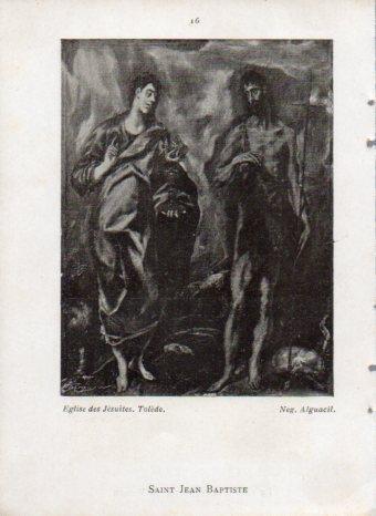 LAMINA V42997: Saint Jean Baptiste par Le Greco