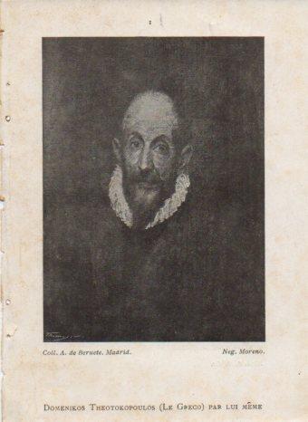 LAMINA V42990: Le Greco par lui meme 