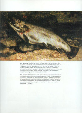 LAMINA V43346: La trucha por Courbet