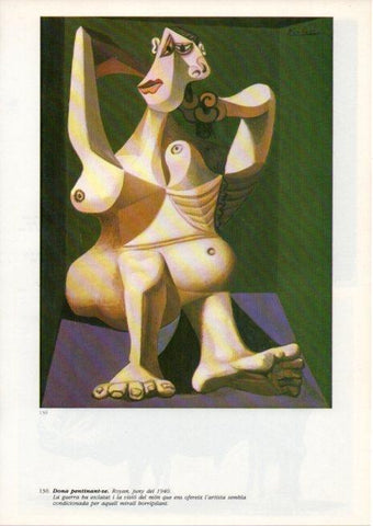 LAMINA V43124: Picasso. Dona pentinant-se