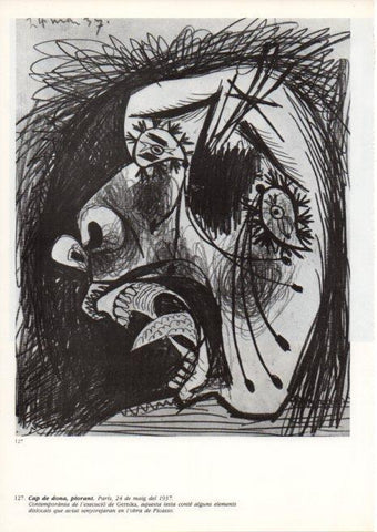 LAMINA V43122: Picasso. Cap de dona plorant