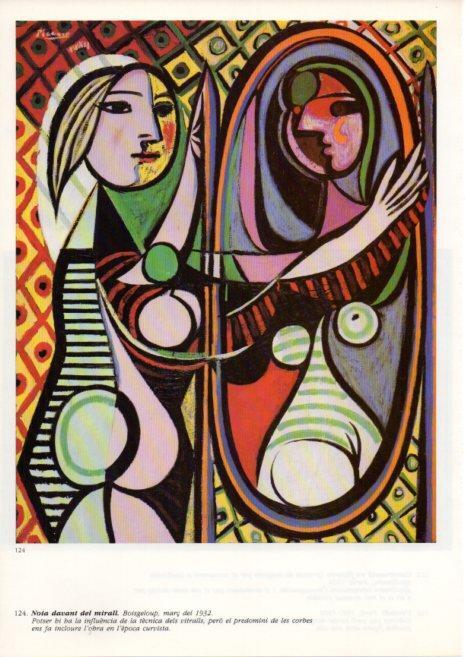 LAMINA V43120: Picasso. Noia davant del mirall
