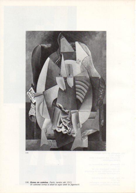 LAMINA V43113: Picasso. Dona en camisa