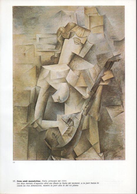 LAMINA V43109: Picasso. Noia amb mandolina